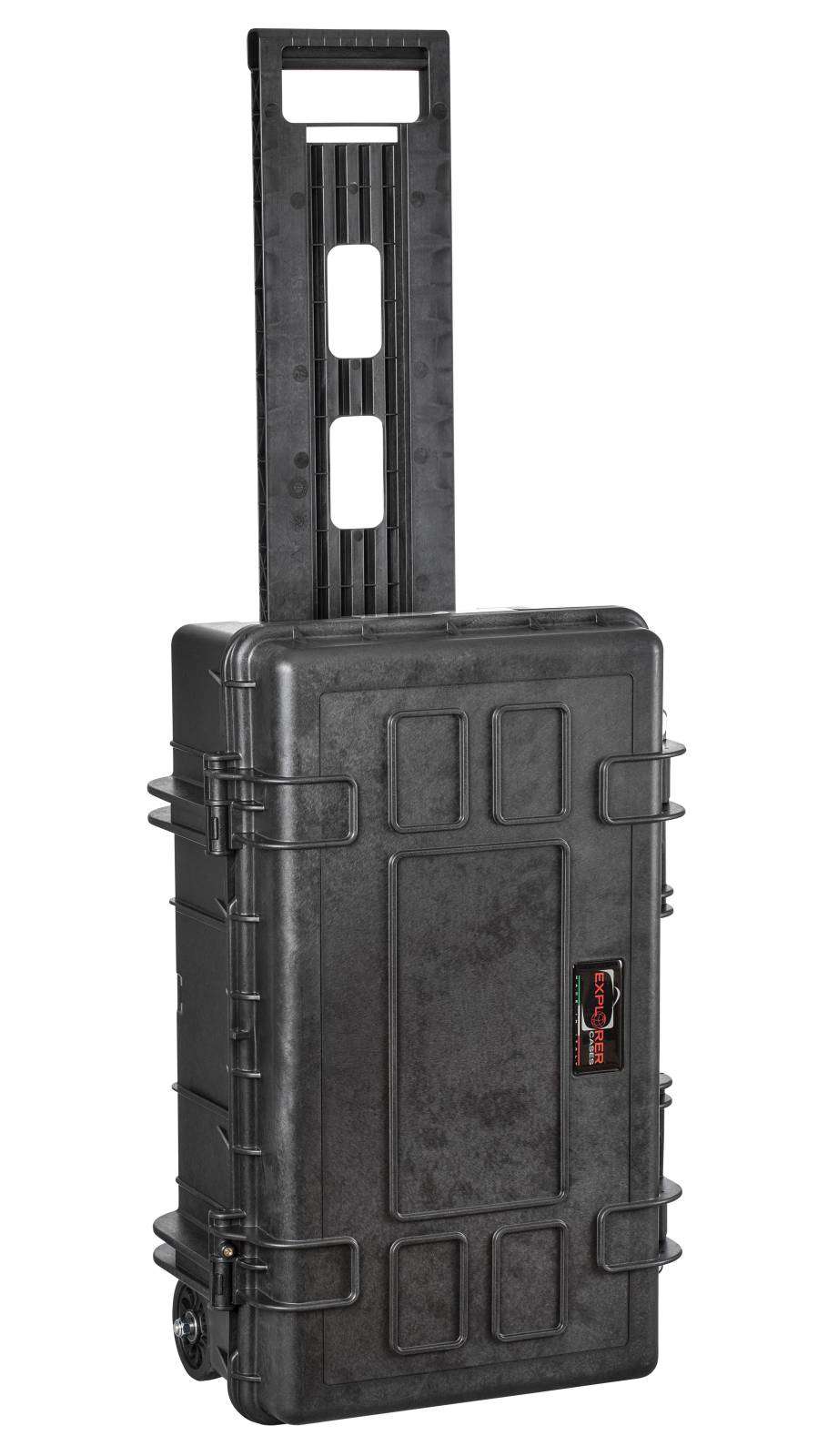 EXPLORER GUN CASE BLACK TROLLEY 6 HANDGUNS 12 MAGS 20.35"X10.91"X8.54" - 