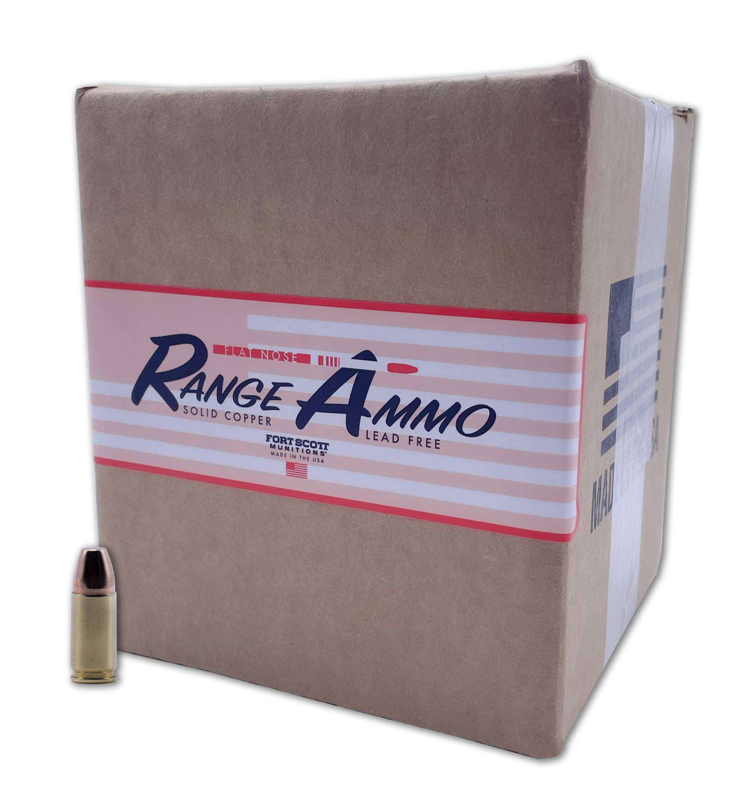 FORT SCOTT MUNITIONS LEAD FREE PISTOL AMO 9MM 115GR BRASS CASE 500-RD BULK PACK - Fort Scott Munitions