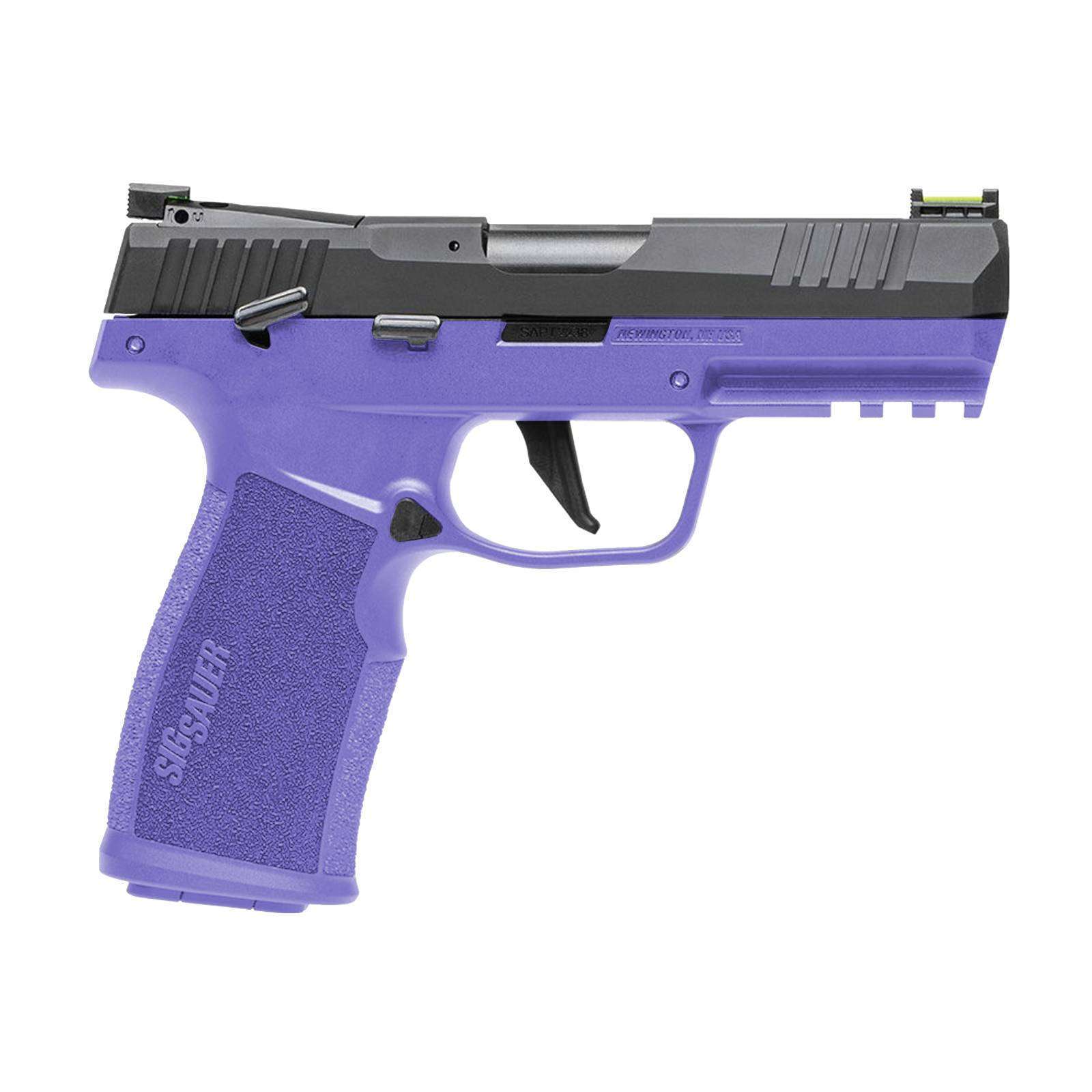 SIG SAUER P322 HGA 22LR 4IN BBL ADJ FOS OPTIC READY POLY CERAKOTED PURPLE GRIP BLK SLIDE 2 10RD MAGS - Sig Sauer