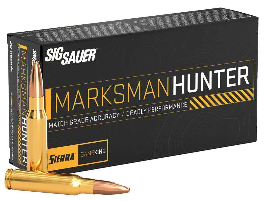 SIG SAUER Marksman Hunter 6.5 Creedmoor 130 Grain GameKing HPBT (20 Rounds)