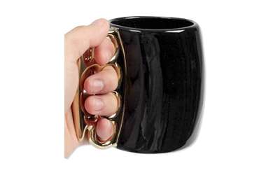 CBG BRASS KNUCKLE MUG BLACK AND GOLD - 