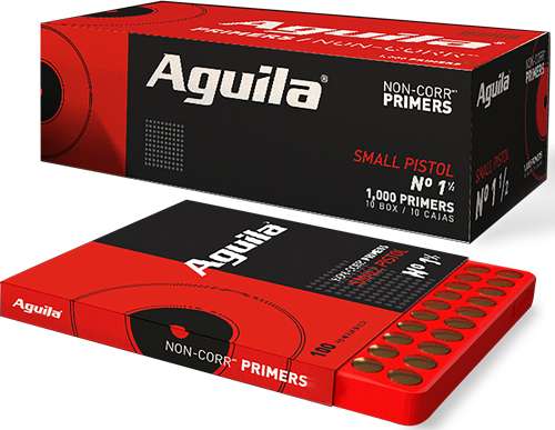 AGUILA PRIMERS SMALL PISTOL 5000PK-CASE LOTS ONLY - Winchester Guns