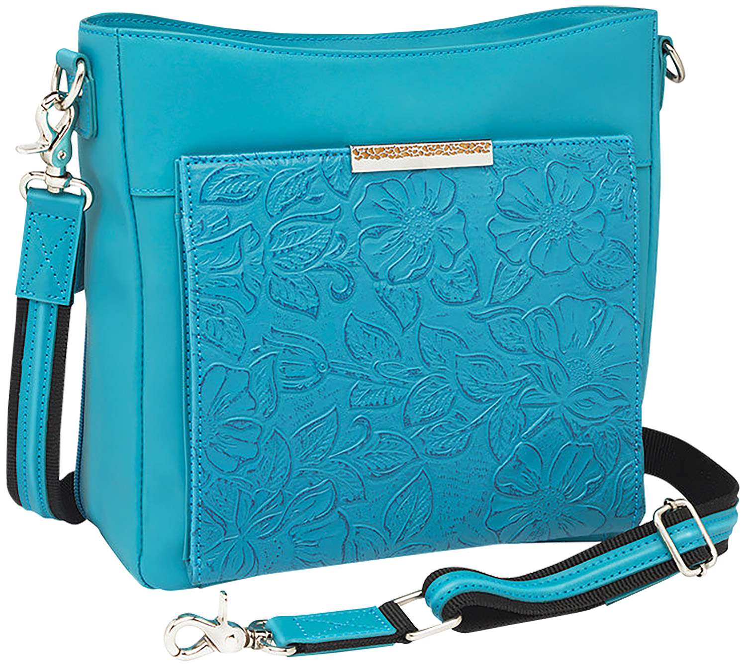 GTM  GTM-98/OCEAN     SLIM CROSSBODY BRUSHD LMBSKN - 