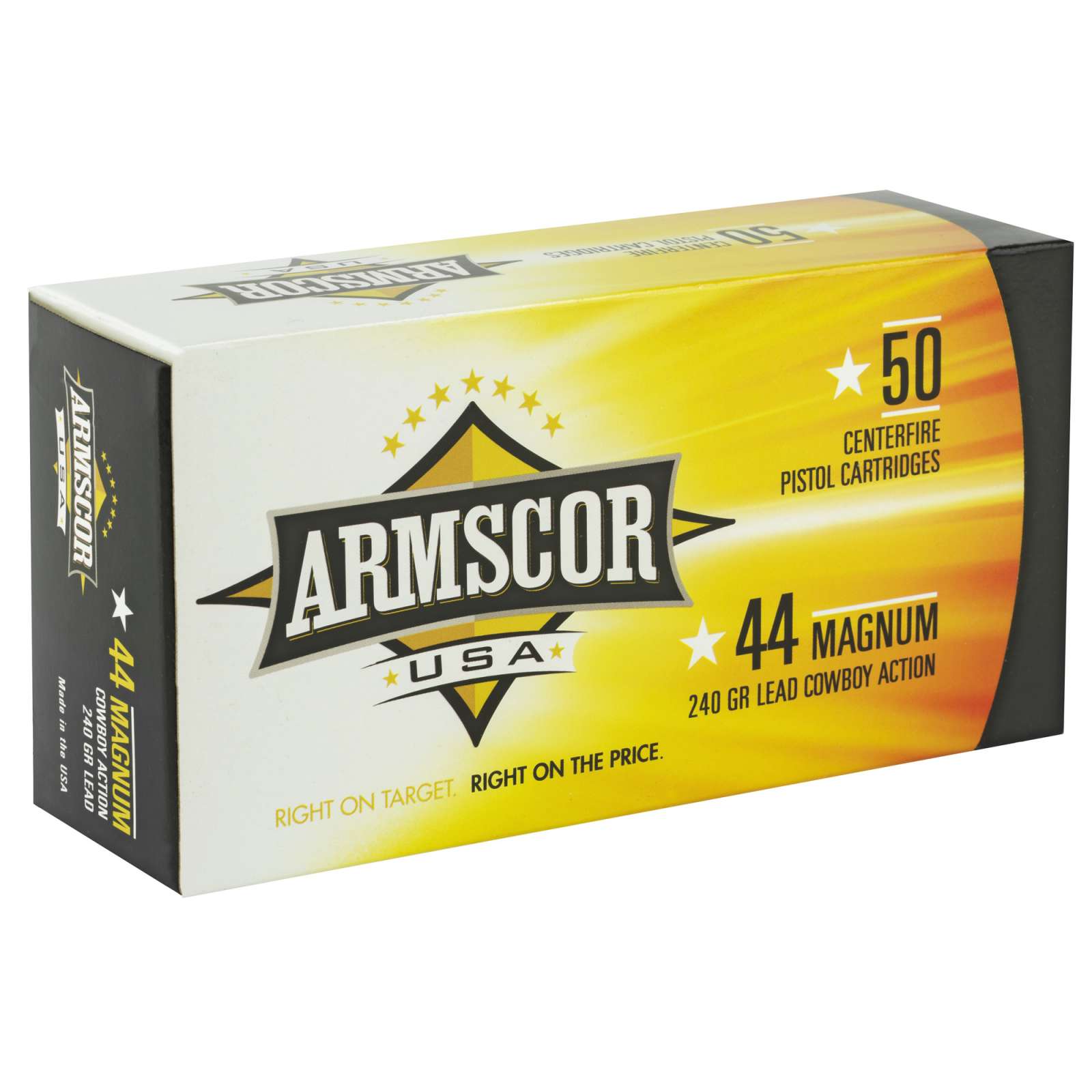 ARMSCOR 44MAG 240GR SWC 50RD | Range USA