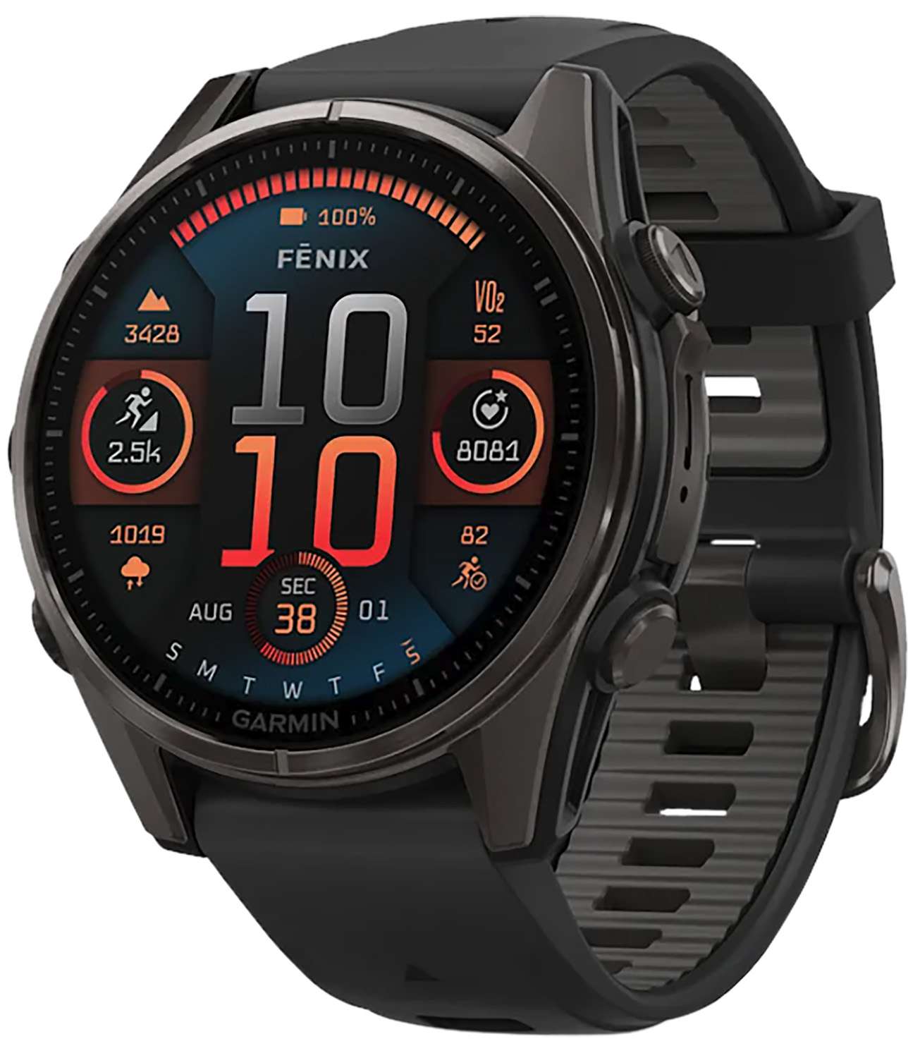 GAR 010-02903-20    FENIX 8-43 MM AMOLED GRY/TIT - Garmin