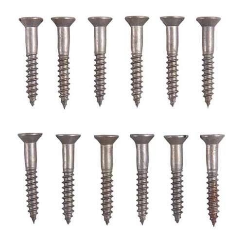 UNPLATED STEEL FLAT HEAD WOOD SCREW KIT Gun Store