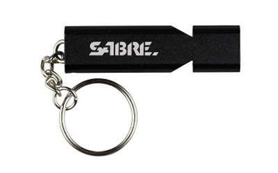 SABRE WHISTLE W/LANYARD BLACK - Sabre