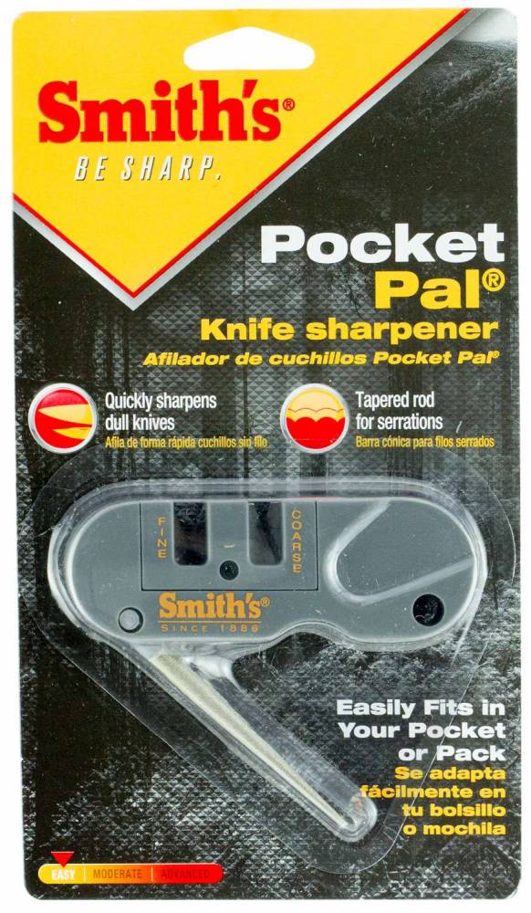 Smiths Products PP1 Pocket Pal Knife Sharpener Fine, Coarse Carbide