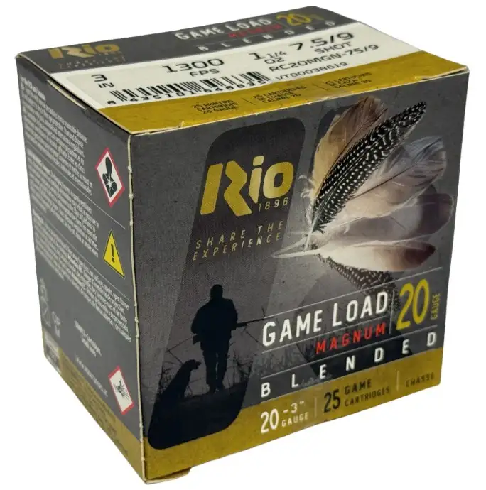 Blended Game Load 36 MGN 20ga 3.00" 1 1/4 oz #7.5 - Rio Ammunition