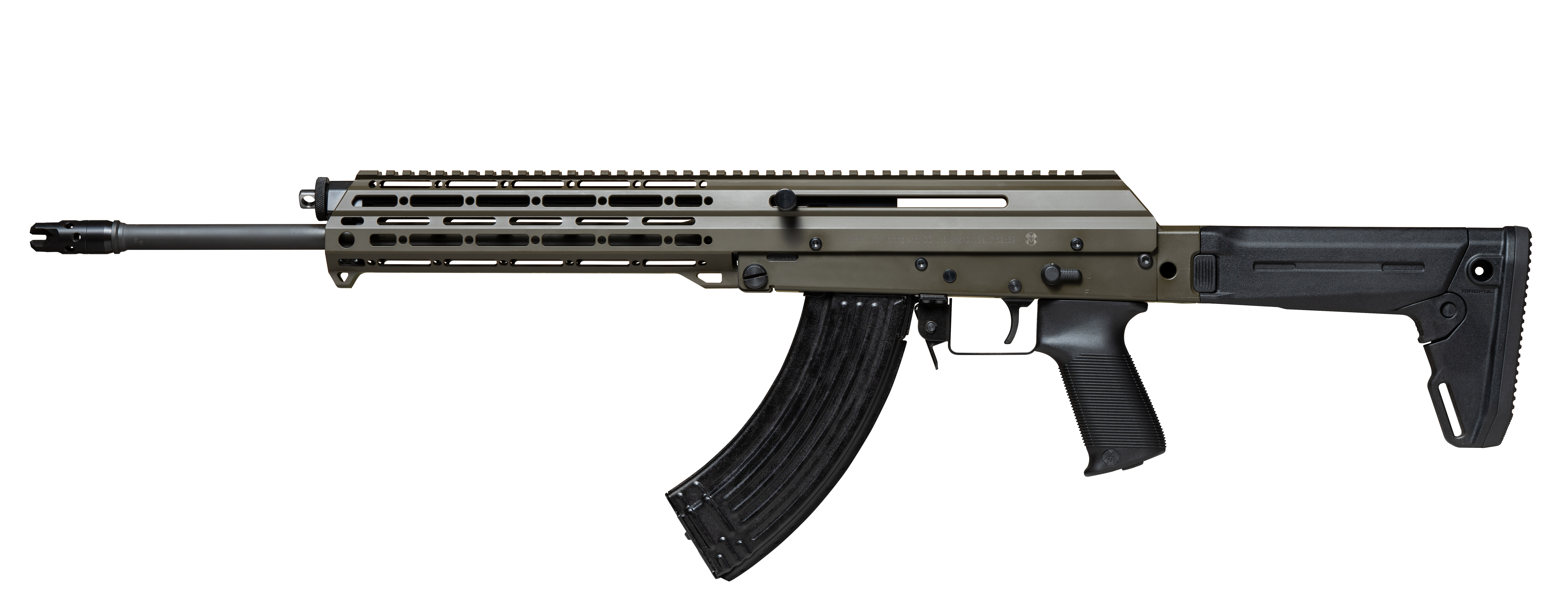 M+M IND M10X+ RIA 7.62X39MM 16.5IN CHF-CL BBL SL HANDGUARD GEN3 OD GREEN - M+m Inc
