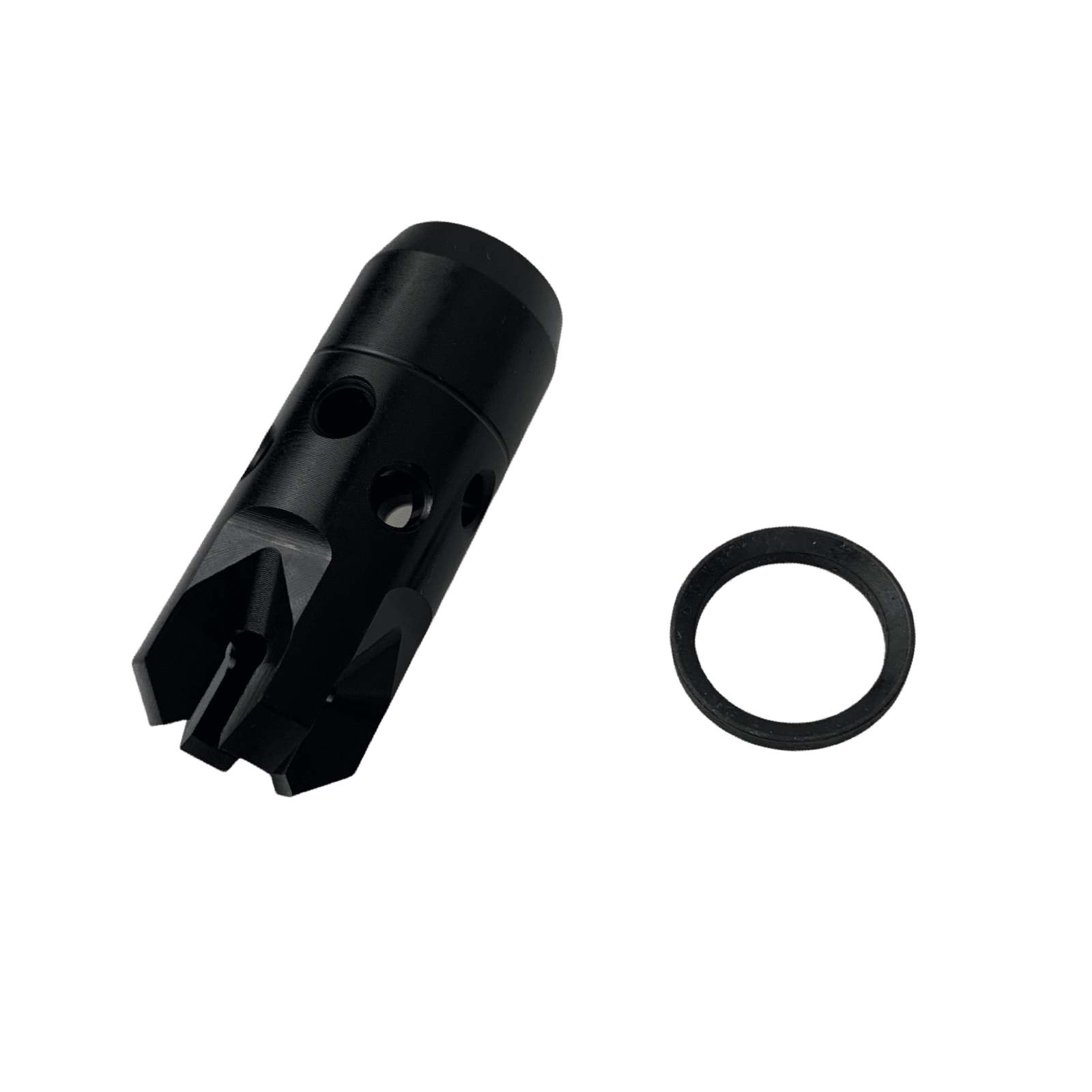M+M IND CHAOS MUZZLE BREAK 5/8X24 RH THREAD W/ CRUSH WASHER - M+m Inc