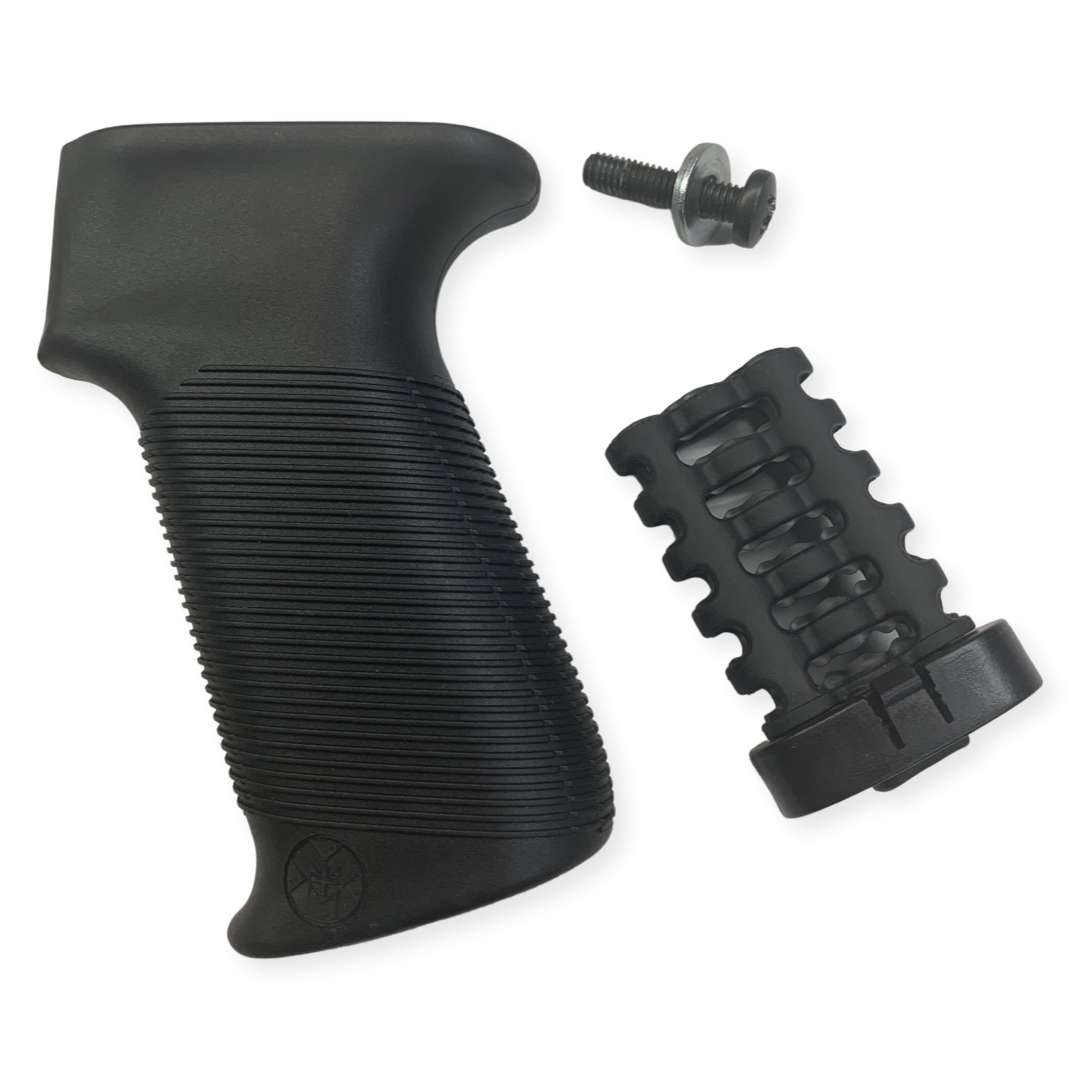 M+M IND GROOVED AK47 PISTOL GRIP BLACK - M+m Inc