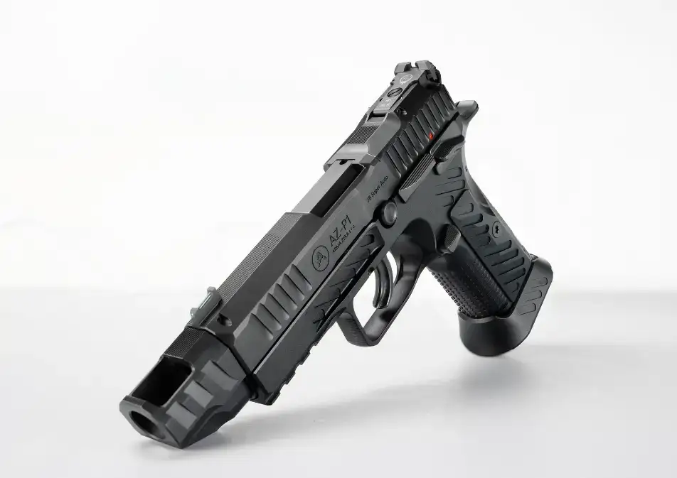 AMERICAN PREC FIREARMS AZ-P1 COMPACT VIGIL HGA 9MM 4.2 IN BBL COMP W OPEN MWELL DA/SA BLK 17RD MAG - American Precision Firearms