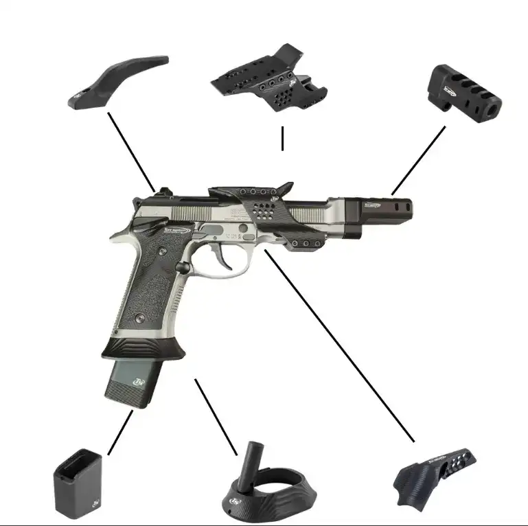 AMERICAN PREC FIREARMS TONI SYSTEM BUNDLE KIT FOR BERETTA 92X BLACK - American Precision Firearms