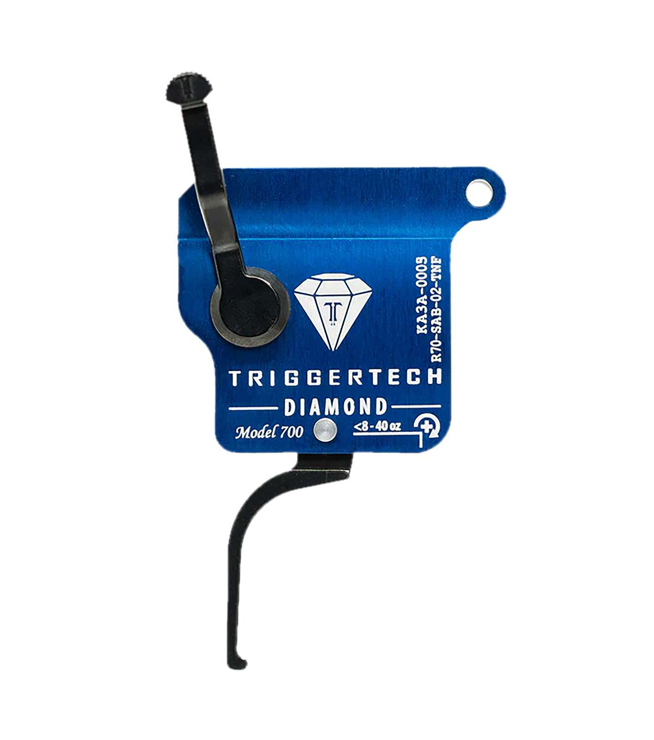 TriggerTech R70SAB02TNF Diamond  Black Flat Straight Fits Remington 700 Right Hand - Triggertech