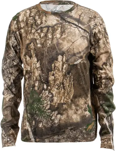 HABIT BEAR CAVE YOUTH TEE LONG SLEEVE REALTREE APX LARGE - Habit