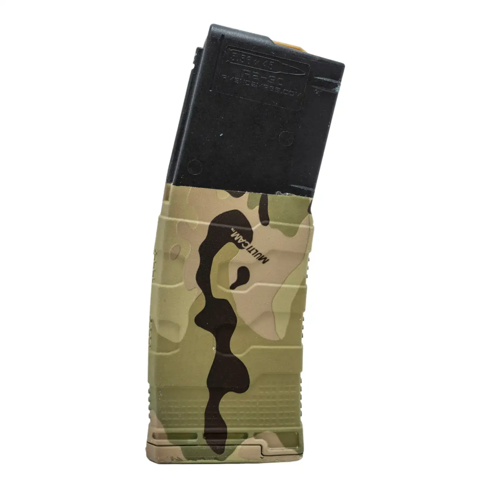 AMEND2 M3 5.56MM 20RD AR15 WITH RED FOLLOWER BLACK MULTICAM POLYMER MAGAZINE ( 50 PER CASE ) - Amend2