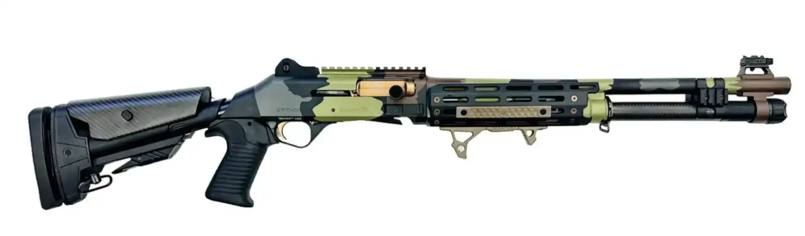 ORTHOS RAIDER S4 COMPETITION SGA 12GA 14 IN PORTED BBL MLOK HIGHLAND ELITE ADJ STOCK BENELLI CHOKE - Orthos