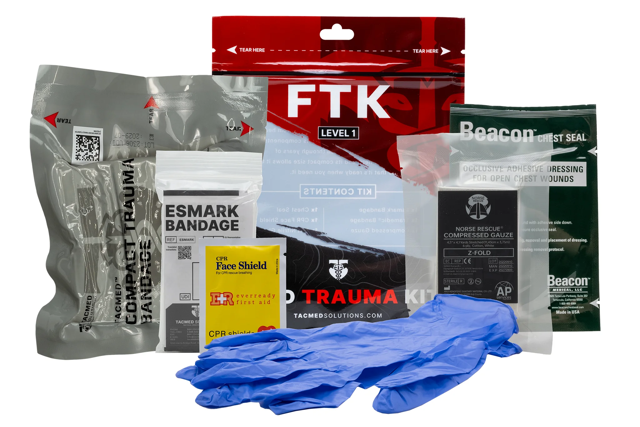 TACMED SOLUTIONS LEVEL 1 FIELD TRAUMA KIT - Stealth Operator