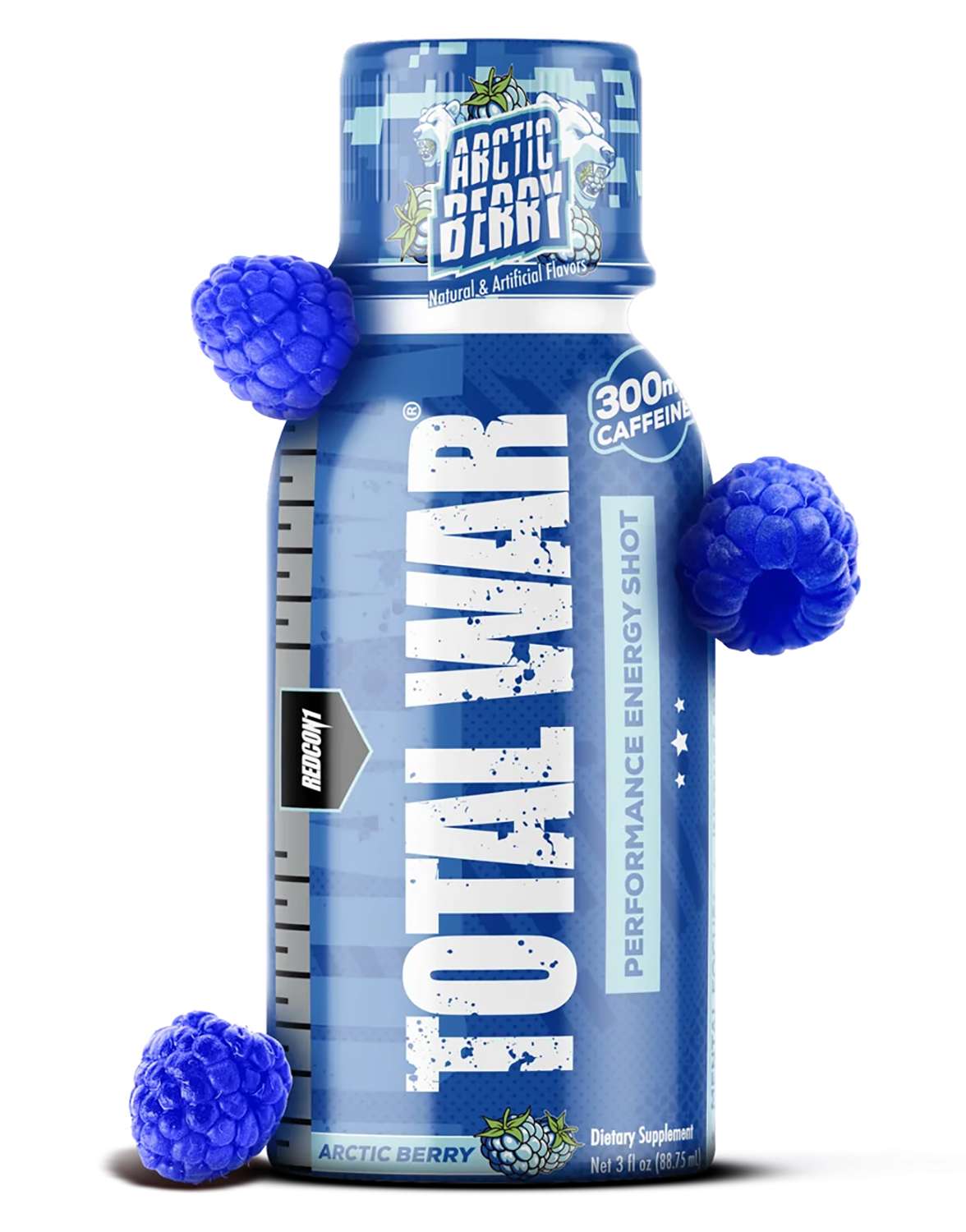Redcon1 RC1TWSAB Total War Energy Shots Artic Berry 12 Pack - Redcon1