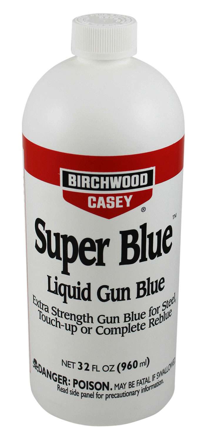 Birchwood Casey 13432 Super Blue Liquid Gun Blue 32 oz Bottle THE