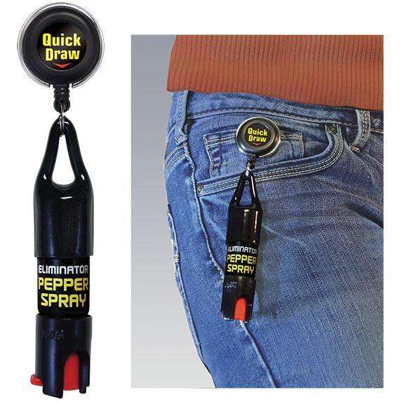 1/2 OZ. PEPPER SPRAY W/RETRACTABLE CLIP - Personal Security Products