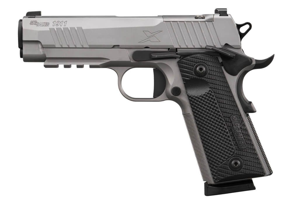 1911, 45 ACP, 4.2IN, X-SERIES, STAINLESS, SAO, X-RAY 3, G10 GRIP