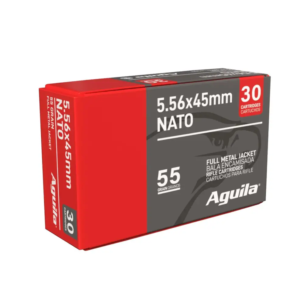 Aguila Ammunition 5.56NATO Rifle Ammo - 55 Grain | FMJ | 2250rd Case - Aguila