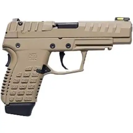 Kel-Tec CA Compliant P15 Handgun 9mm Luger 10rd Magazine 4 Barrel Black Slide/Tan Grip - Kel-Tec - 9MM LUGER