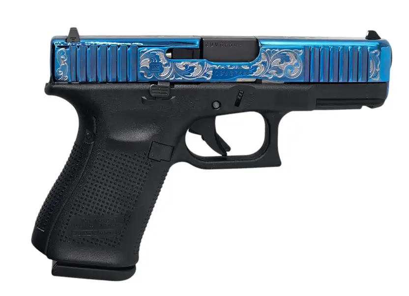 GLOCK 19 GEN3 9MM FS BLUE POLISHED 15RD PI1950203-ENG | Zink Arms llc