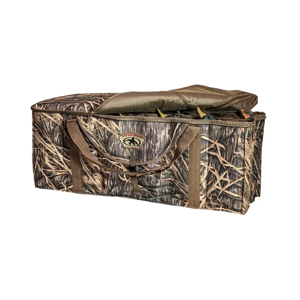 Rig Em Right 12-Slot Deluxe Duck Decoy Bag - Mossy Oak Orig Shadowgrass - Rig Em Right