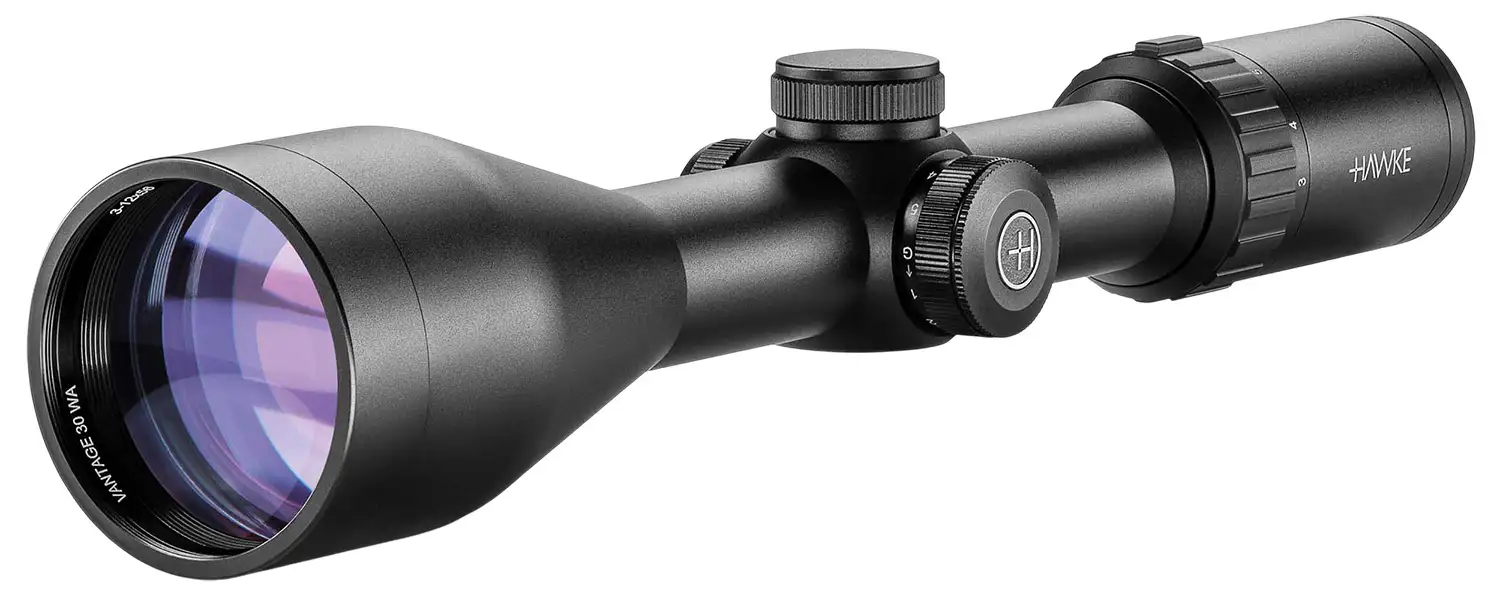 Hawke Sport Optics 14275 Vantage 30 Riflescope Black 3-12x56mm 30mm Tube Illuminated Red/Green L4A DOT 2 MOA Reticle - Hawke Sport Optics