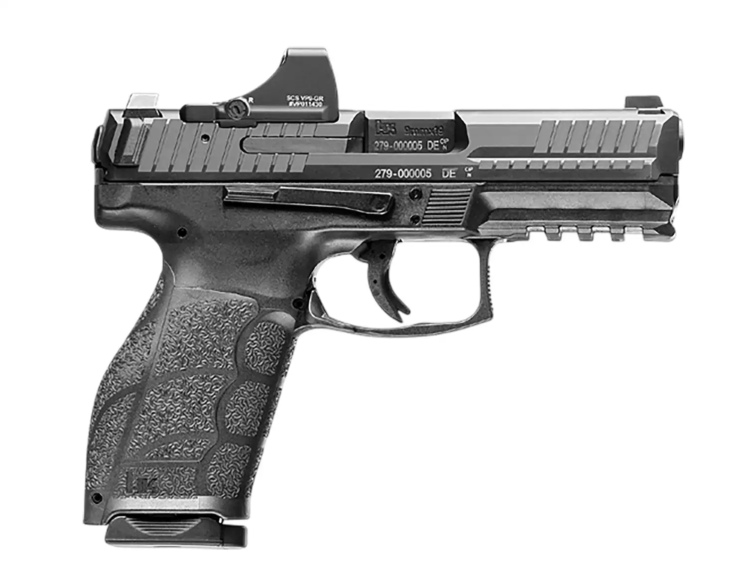 H&K VP9A1 X OE w/Holosun SCS Handgun 9mm Luger 15rd Magazines(2) 4 Barrel - Heckler & Koch - 9mm Luger (9x19 Parabellum)