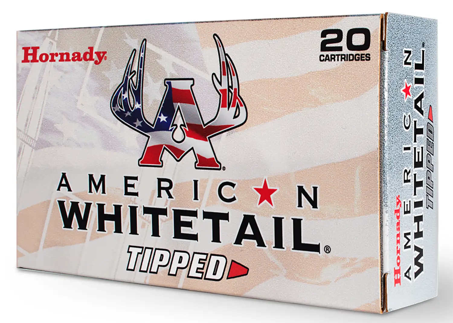 Hornady American Whitetail Tipped Rifle Ammo 6.5 Creedmoor 129 gr. SST 20 rd. - Hornady - 6.5 CREEDMOOR