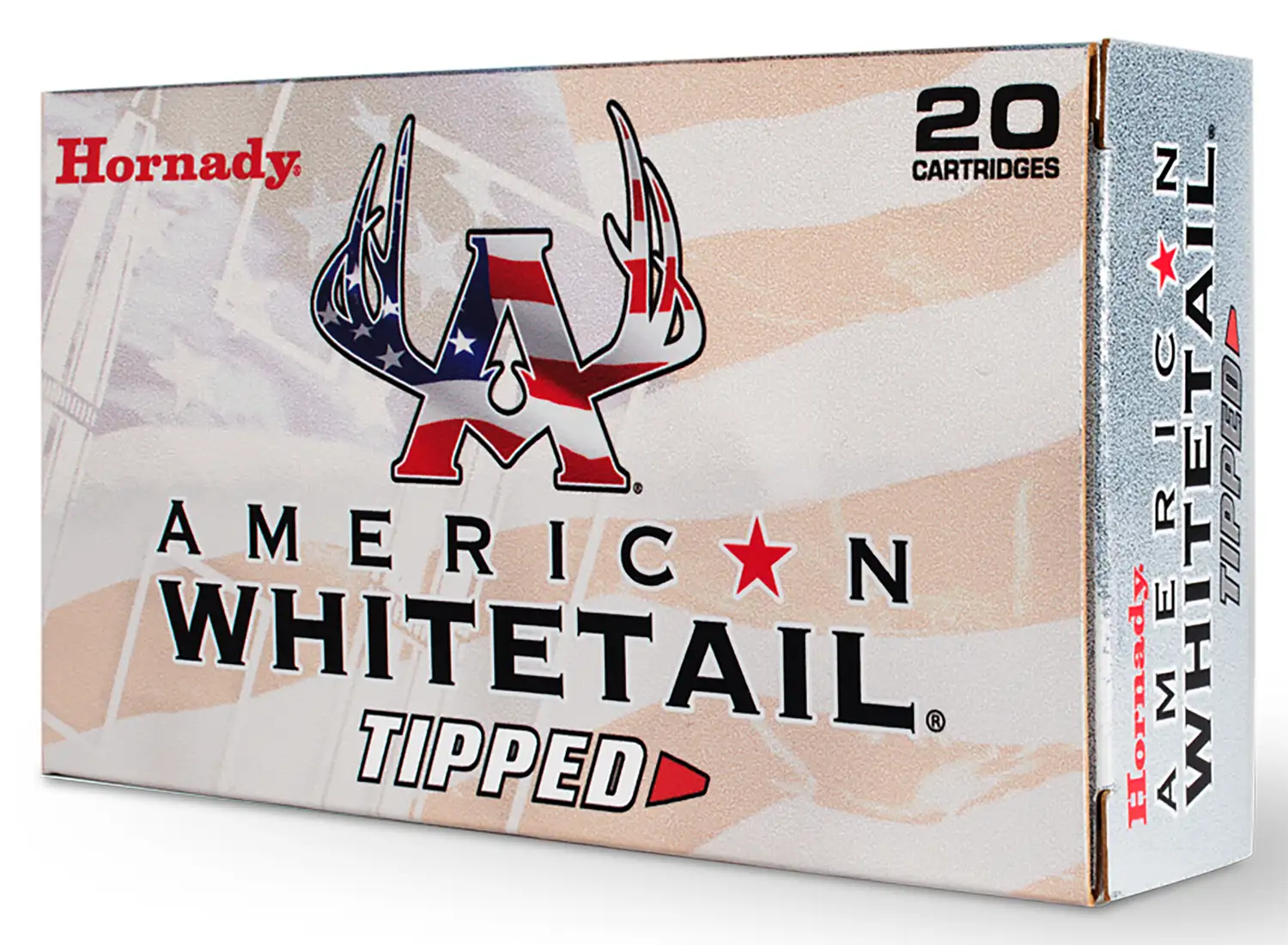 Hornady American Whitetail Tipped Rifle Ammo 7mm Rem. Mag. 154 gr. SST 20 rd. - Hornady - 7MM REMINGTON MAGNUM