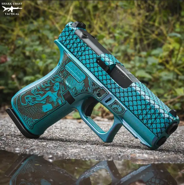 GLOCK 43X RMR CUT C4 MERMAID 9MM 3.4IN BARREL 10RD UX4350204NMER