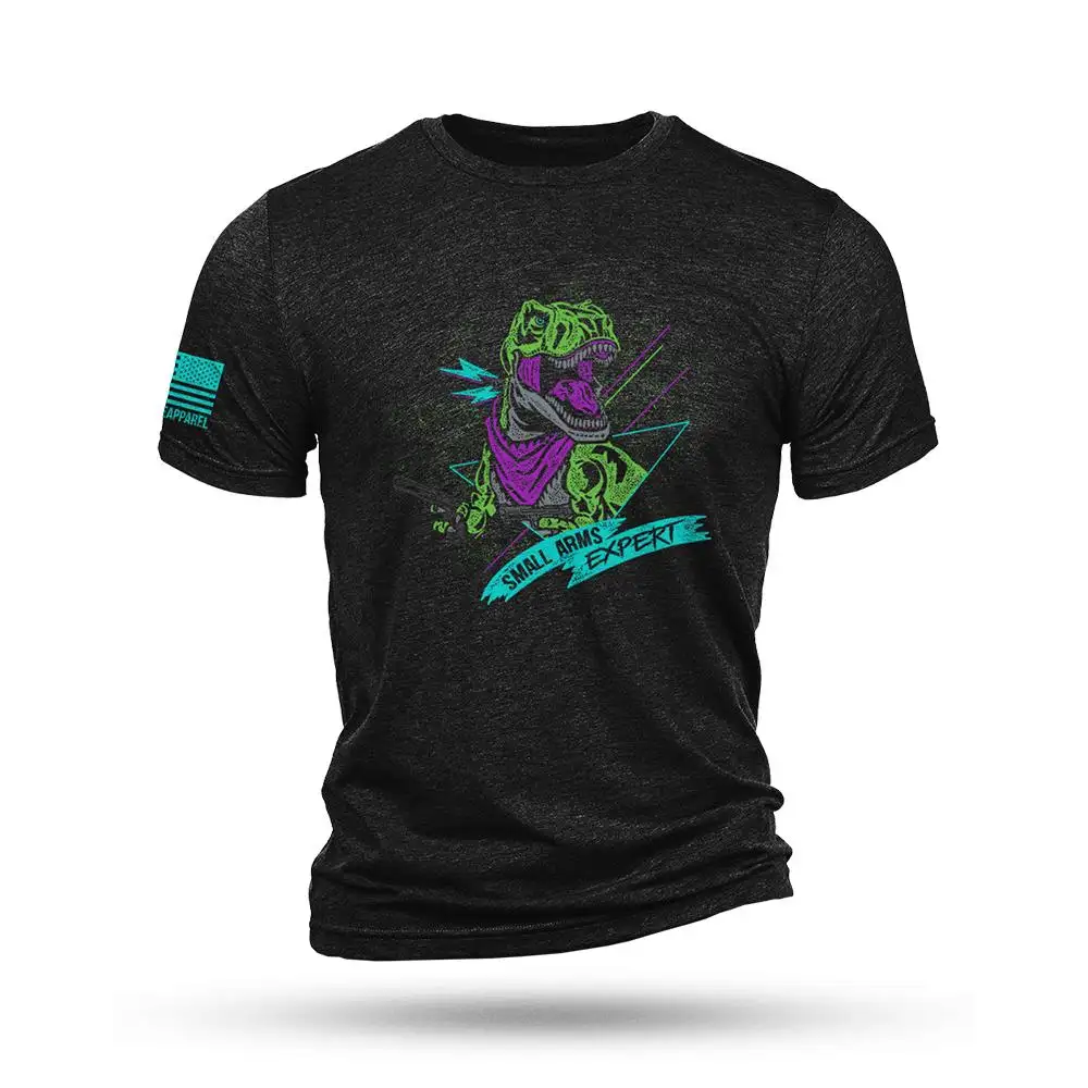 Nine Line T-Rex Black Triblend T-Shirt/ Medium - Nine Line Apparel