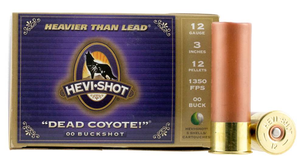 Hevishot 42213 Dead Coyote 20 Cal Pellet 12 Gauge 3" 1-3/8 oz 00 Buck