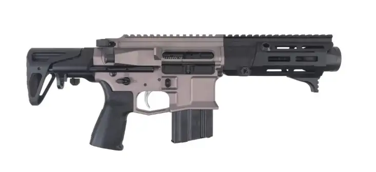 MAXIM PDX-SBR 5.56 NATO 5.5IN BARREL 20RD URBAN GREY-MD-SCW STOCK-ALG TRIGGER-MDX TWO PIECE HANDGUARD-HATE BRAKE FLASH HIDER MXM-48070 - Maxim Defense