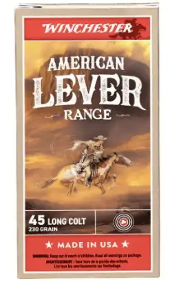 WINCHESTER_AMMO WINCHESTER 45 LC LEAD AMERICAN LEVER MAWI 250 GR 50RD/BX 10BX/CS