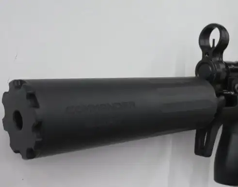 BOSS COMMANDER SWAT - 1/2X28 9MM ULTRA COMPACT DUTY HIGH FLOW SILENCER NITRIDED STAINLESS CORE IDEAL FOR PCC'S CS-17555-9MM-SS-12-SE-BLK - B O S S SUPPRESSORS