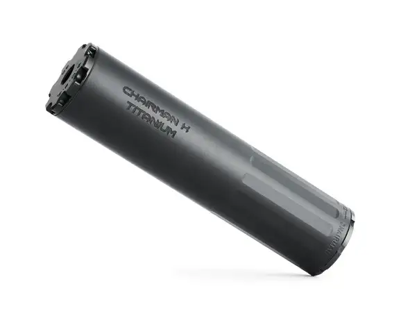 BOSS CHAIRMAN K - 5/8X24- VENTED END CAP 7.62 COMPACT DUTY RATED SILENCER STAINLESS NITRIDED CORE VENTED END CAP GAS BLOWBACK ACTION (TRADITIONAL AR-15 AND SIMILAR) CK-15060-762-SS-58-VE-BLK - B O S S SUPPRESSORS