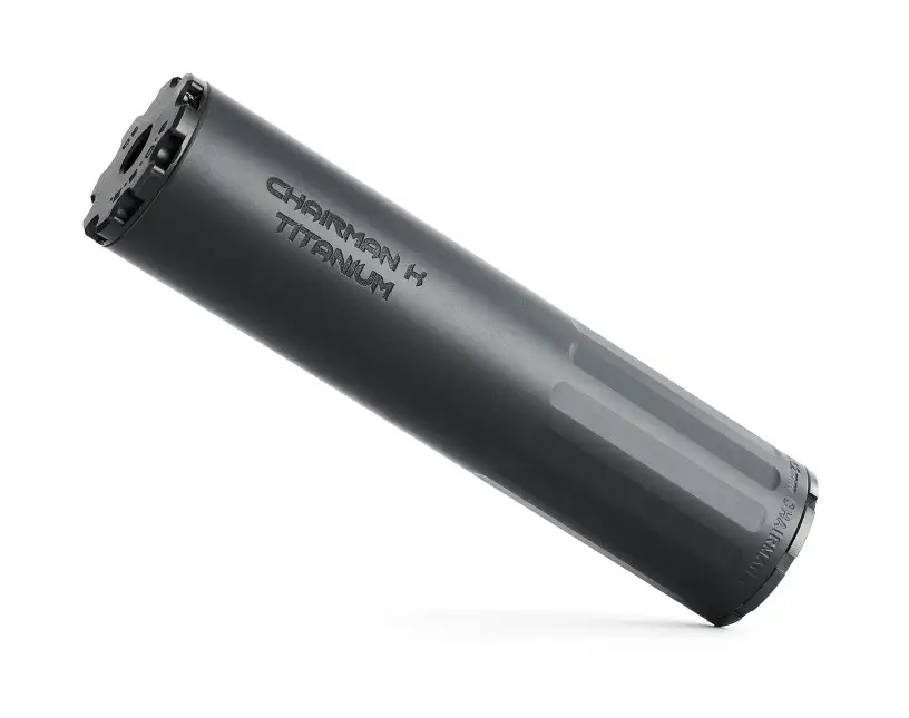 BOSS CHAIRMAN TIK - 5/8-24 - STANDARD END CAP 7.62 COMPACT LIGHT WEIGHT DUTY RATED SILENCER TITANIUM CORESTANDARD END CAP NON-GAS BLOWBACK ACTION (BOLT GUN PISTON ETC) CK-15060-762-TI-58-SE-BLK - B O S S SUPPRESSORS