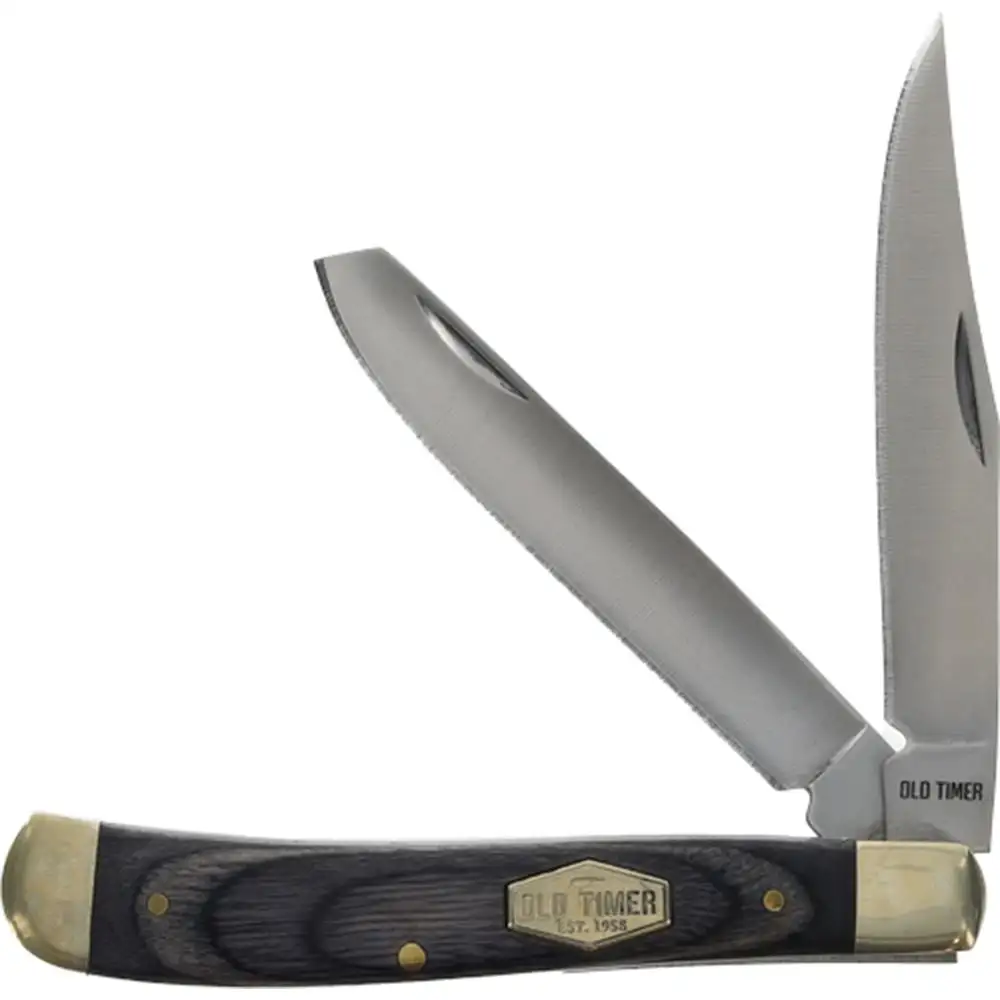 OLD TIMER KNIFE 2 BLADE FOLDER FLASK COMBO PROMO Q4 26'< - Old Timer