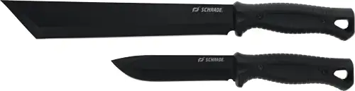 SCHRADE KNIFE MACHETE/KNIFE COMBO 2 SHEATHS PROMO Q4 26'< - Schrade