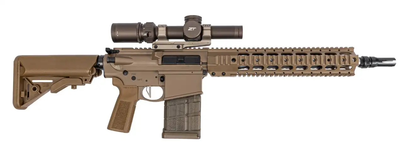 DPMS DR-10 308 P/W QUAD RAIL FPT PDE B5 13.7IN BARREL W/ PINNED AND WELDED SUPPRESSOR READY HUB 20RD DP10FDE - DPMS Panther Arms