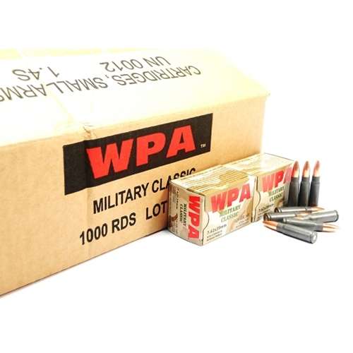 Wolf MC762BHP Military Classic 7.62x39mm 124 gr Hollow Point (HP) 20 Bx/ 50 Cs 1000rds - Wolf