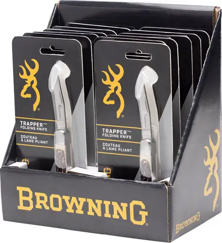 BROWNING KNIFE TRAPPER COUNTER DISPLAY 12 KNIVES* - Browning