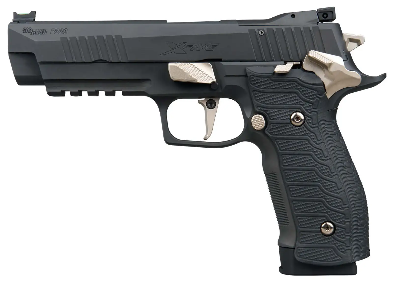 P226, 9MM, 5IN, X-FIVE, NIGHTMARE, BLK, SAO, G10 GRIPS, (3) 20RD