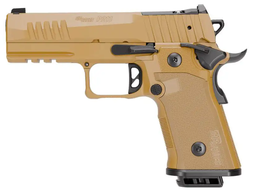 SIG SAUER P211 CARRY GT4 COYOTE 9MM PISTOL 4in. COY TAN 2-21RD, 1-17RD MAGS-img-0